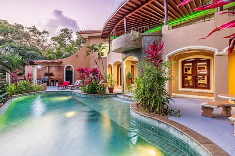 A beautiful exterior view highlighting the home’s architecture