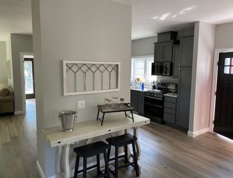 Dining Room Console that folds out with seating for 4