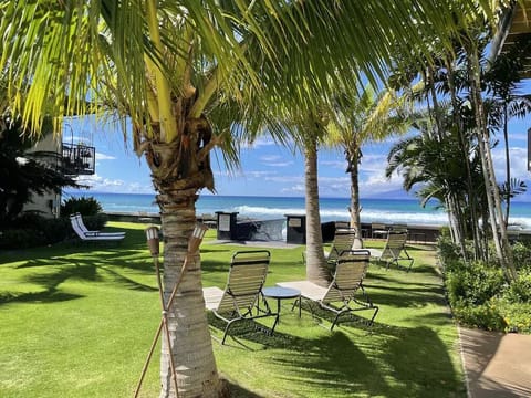 Beautiful, lush grounds.