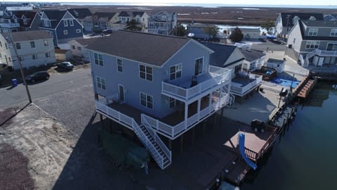 Drone view showing rear and side