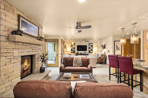 Two sitting rooms, two balconies, and a large kitchen provide ample space for your group to enjoy a vacation together.