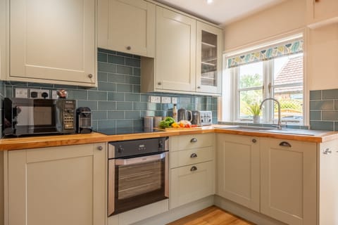 Ground floor: A well-equipped fitted kitchen