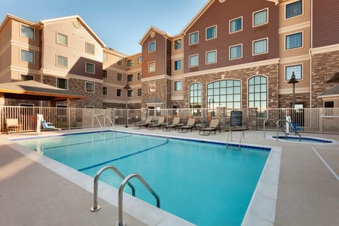 Take a dip in the pool.