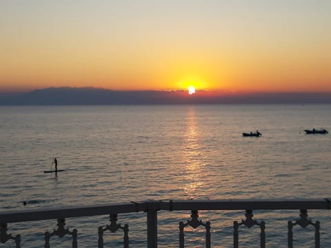 Sunset view from the balcony of maisonette