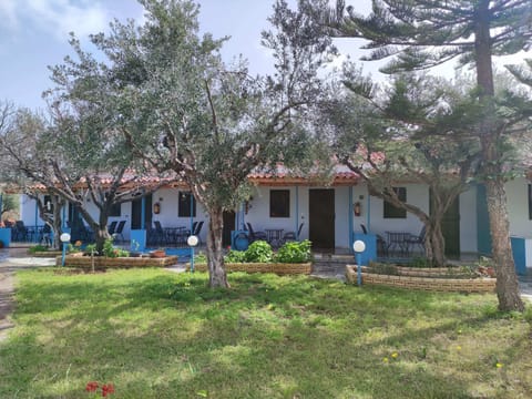 Exterior of the Property Among Olive Trees – Traditional Greek charm surrounded by nature.