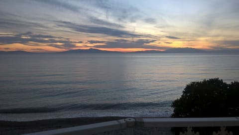 Sunset view from the balcony of maisonette