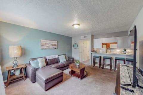 Living room space with pullout couch