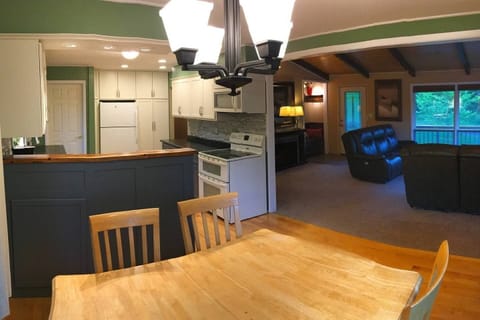 Dining - living and kitchen in background