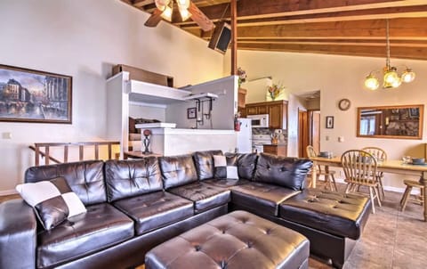 Large living room and bar area