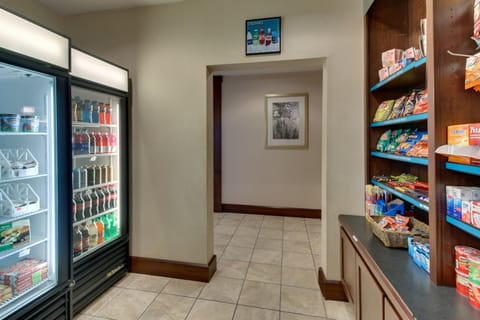 Purchase a snack at the on-site pantry.