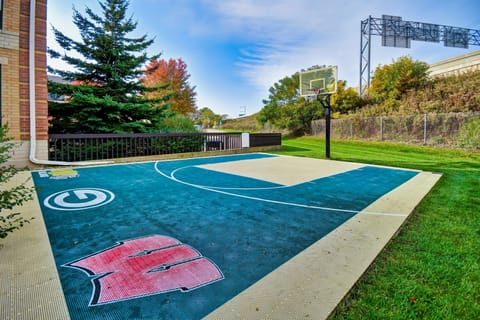 Play basketball outside.