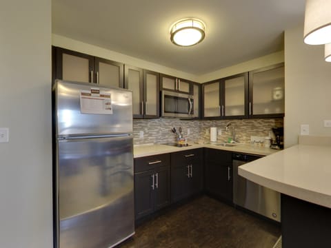 Make a quick meal in your kitchen.