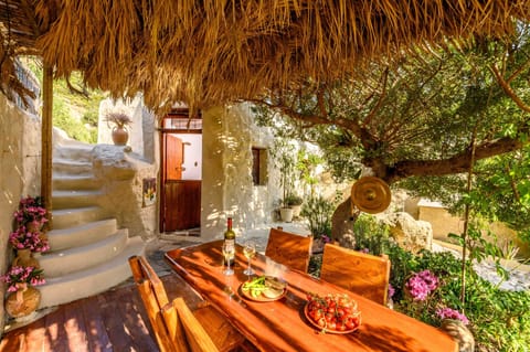 "Natura cottages at Makris Gialos"
Patio in nature with garden & mountain view 