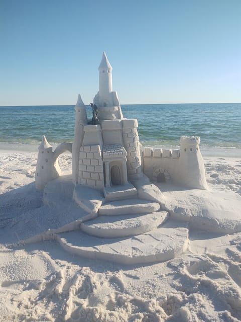 Sandcastles on the beach