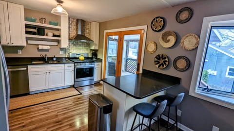 Remodeled Kitchen with counter seating