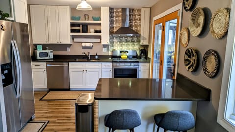 Remodeled Kitchen with counter seating