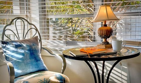 Sunroom made for coffee, reading, or simply unwinding