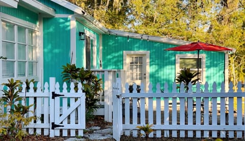 Fully fenced front yard for our four-legged friends to play, explore, and enjoy the fresh air while you relax nearby.