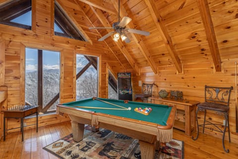 Play a game of pool, chess or checkers or PacMan in our loft game room