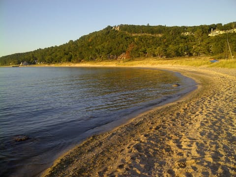 The Beach on Lake Michigan just steps from the condo.