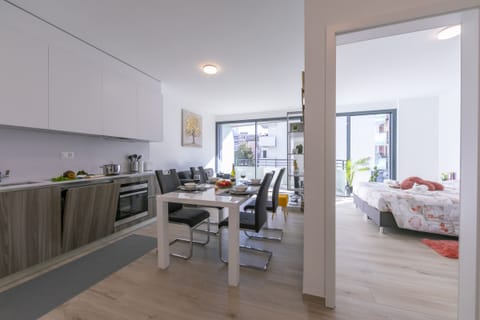 Kitchen with private washing machine