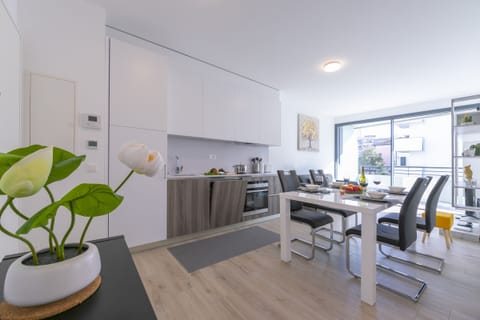 Lounge with open kitchen