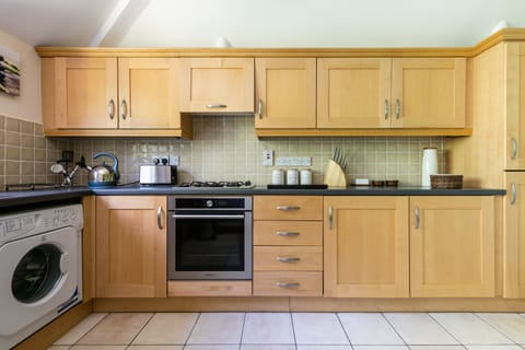 large kitchen with everything you need.