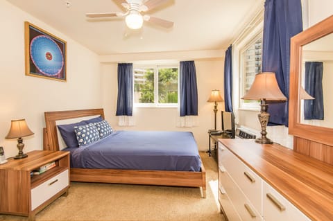 Queen Bed and Lots of Natural Morning Light