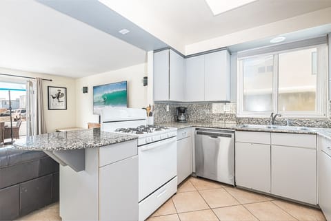 Kitchen is fully-stocked with dishes, cooking, baking and meal prep gear. See listing description for more supply details.
                