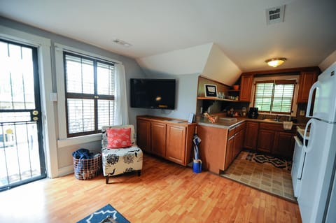 We have since painted the kitchen pink as seen in another photo.