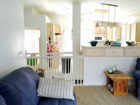 Looking back towards the stairway and kitchen area.