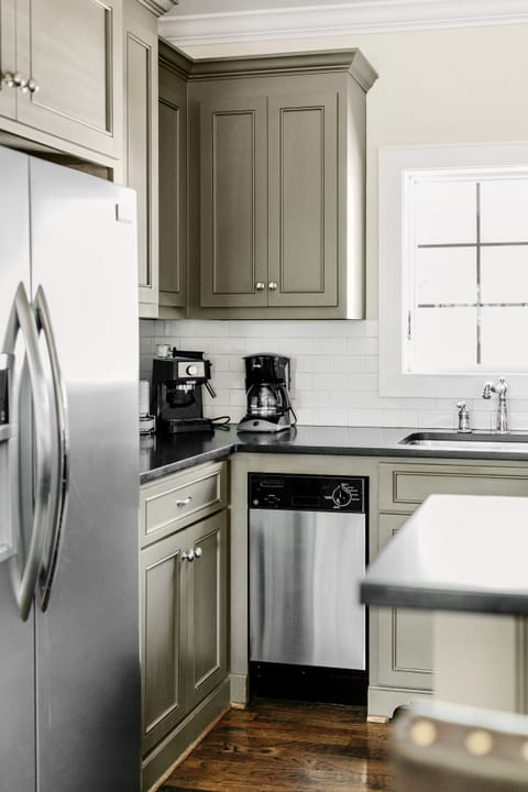 My kitchen is fully stocked—pots and pans, all the utensils, baking pans & more