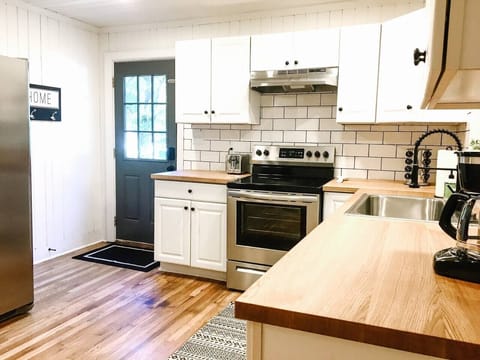 Kitchen - side entry of house with WIFI/door code entry for guests