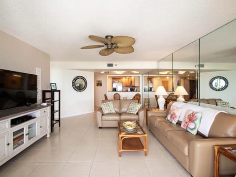 Living room towards the Dining and Kitchen area