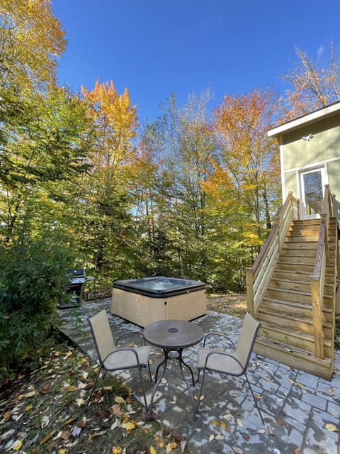 Hot tub, outdoor patio, grilling area