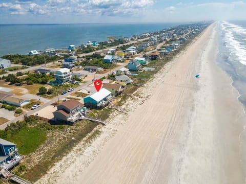 Located on the narrow part of the island; practically your own beach. 