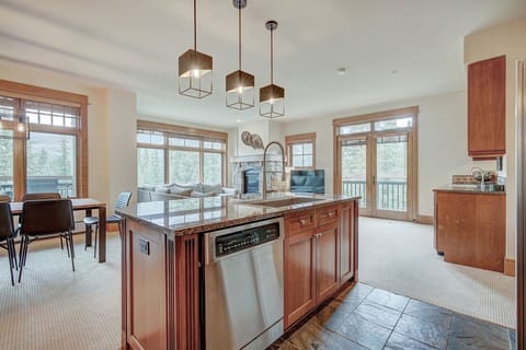 Granite countertops in Lone Eagle Condos