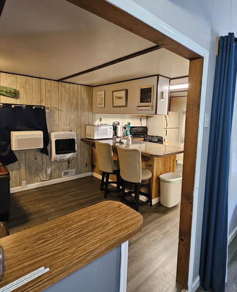 Counter seating in the kitchen