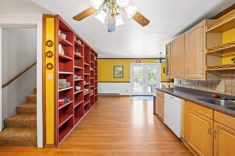 Well-equipped kitchen area.