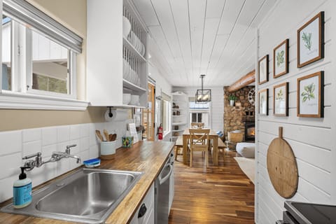 Galley style kitchen fully equipped for your culinary adventures! 