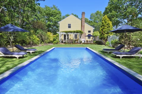 Heated saltwater pool