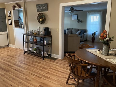 Convenient coffee bar!