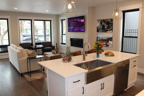 Kitchen and main living room