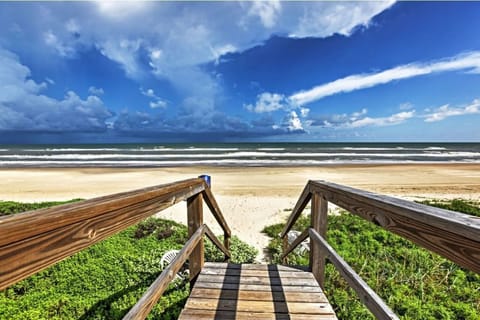 Beach entrance is directly across the street.