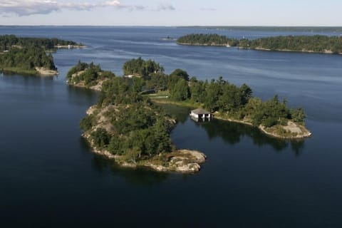Aerial view of Jolly Island