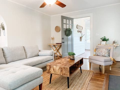 Living Room: Bright and airy space with stylish decor, perfect for relaxation and conversation!