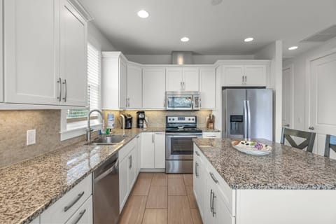 Newly upgraded kitchen with stainless steal appliances