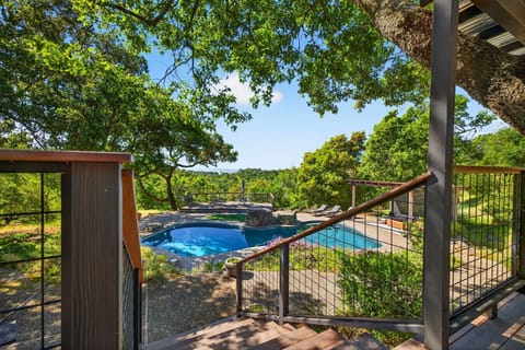 View of Pool from House