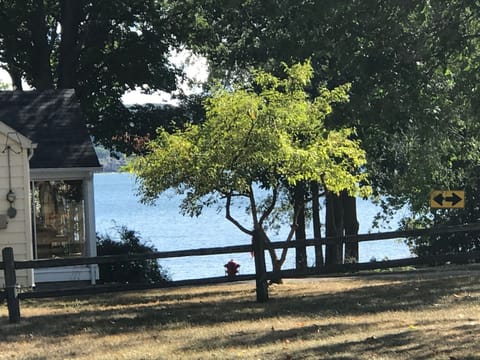 View of Lake Charlevoix from back porch.