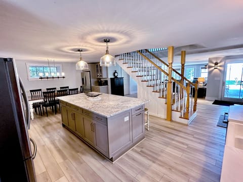 Remodeled kitchen—2 full refrigerators, gas oven, tons of gathering space